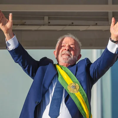 Lula na posse presidencial