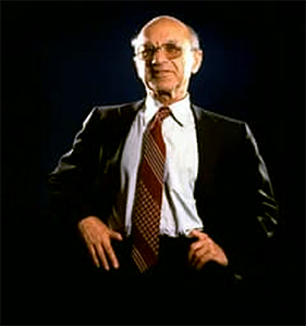 Milton friedman fundo preto
